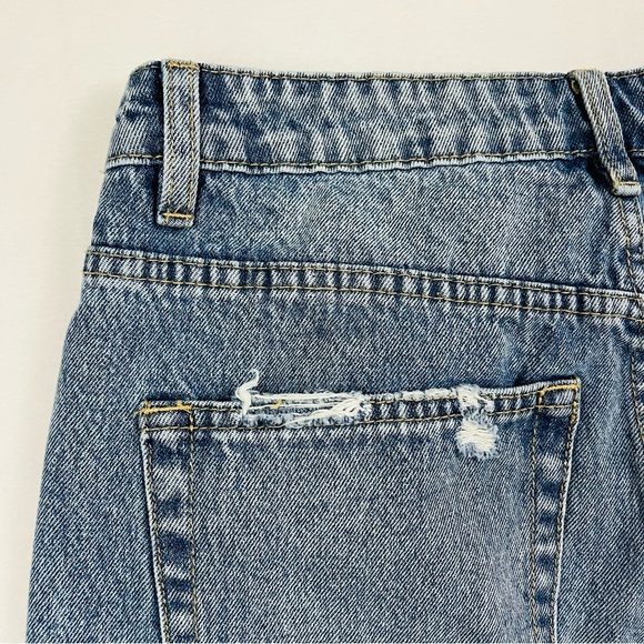 Flying Monkey Highrise Stretch Distress Faded 100% Cotton Skinny Jean Size 28 - Picture 9 of 15